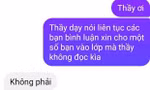 Sinh viên nêu lý do học online muộn nhưng lại nhận về câu trả lời "cực phũ" từ thầy giáo