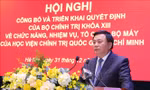 Cơ cấu tổ chức, bộ máy Học viện Chính trị quốc gia Hồ Chí Minh sau tinh gọn