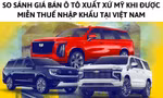 Giá bán ô tô nhập Mỹ chênh lệch thế nào khi được miễn thuế tại Việt Nam?