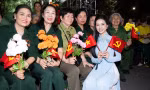 Thí sinh Hoa hậu Việt Nam tự hào tham dự cầu truyền hình Vang Mãi Khúc Khải Hoàn