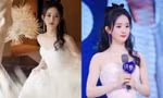 Mặc thiết kế ra mắt cách đây 3 năm, Triệu Lệ Dĩnh gây sốc visual tại sự kiện họp mặt fan