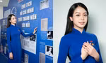 Hoa hậu Thanh Thủy vinh dự nhận Huy hiệu thanh niên tiên tiến làm theo lời Bác