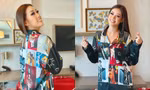 Hoa hậu Khánh Vân khoe bộ pyjamas đặc biệt in hình các đại diện Việt Nam ở Miss Universe