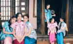 Hoa hậu Thanh Thủy, Lương Thùy Linh, Thiên Ân khoe bộ ảnh đón Tết độc đáo