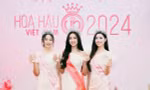 Hoa hậu Việt Nam 2024 Trúc Linh và 2 Á hậu hát "Việt Nam trong tôi là" tại buổi gặp gỡ Top 3