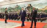 Chủ tịch Trung Quốc Tập Cận Bình đón Tổng thống Maldives ngày 10/1. (Ảnh: Reuters)
