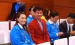 Nghệ sĩ Xuân Bắc và diễn viên Anh Thư tham gia diễn đàn “Thanh niên Việt Nam sống đẹp, sống có ích”.