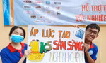 Tiếp sức tinh thần thí sinh qua vẽ tranh, thiết kế slogan cổ động, gấp hạc giấy… 