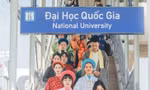 TP. HCM: Hơn 600 bạn trẻ tham gia đồng diễn Việt phục trên tàu điện Metro