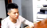 Đối tượng Vỹ tại trụ sở công an