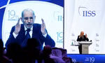 Ngoại trưởng Jordan Ayman Safadi phát biểu tại hội nghị. (Ảnh: Reuters)