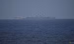 Tàu sân bay Sơn Đông của Trung Quốc di chuyển trong vùng biển cách tỉnh Okinawa, Nhật Bản, khoảng 300km về phía nam, ngày 5/4. (Ảnh: BQP Nhật Bản)