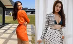 Lương Thuỳ Linh diện mốt khoe nội y nóng bỏng, Kim Duyên khoe dáng sexy với váy cam ở Ba Lan