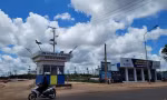 Bên ngoài dự án khu đô thị Ân Phú trên đường Hà Huy Tập, TP.Buôn Ma Thuột