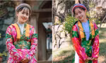 Thiếu nữ trong trang phục dân tộc Mông đón Tết với vẻ đẹp tựa bông hoa núi rừng