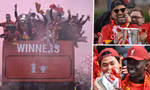Liverpool diễu hành ăn mừng sau thất bại tại chung kết Champions League 
