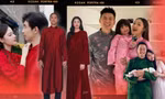 "Dâu hào môn" Hà Tăng, Lan Khuê lăng xê tông màu áo dài này vào mùng 1 Tết Ất Tỵ
