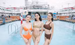 Ba Á hậu 'đình đám' khoe body 'căng đét', đọ dáng 'bất phân thắng bại' trên du thuyền triệu đô