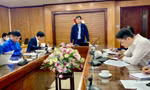 Anh Bùi Quang Huy, Ủy viên dự khuyết T.Ư Đảng, Bí thư thường trực T.Ư Đoàn chủ trì buổi giao ban trực tuyến.
