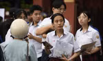 Thí sinh thi tốt nghiệp THPT môn Toán, môn tiếng Anh than khó Ảnh: NHƯ Ý