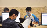 Sinh viên nhập học tại Trường ĐH Mở Hà Nội năm 2020 Ảnh: Diệp An