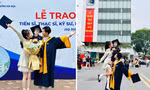 Chàng trai Hưng Yên bế vợ và con ở lễ tốt nghiệp, kể chuyện tình đẹp như mơ