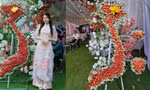Độc lạ cổng cưới bằng vải thiều của cô dâu Lục Ngạn