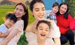 Những bà mẹ mạnh mẽ của V-Biz: Hòa Minzy chăm bé Bo bụ bẫm, Hoàng Oanh luôn bên con