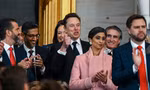 Vị trí nổi bật của tỷ phú Elon Musk trong lễ nhậm chức của Ông Trump. (Ảnh: AP)