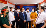 Chủ tịch Quốc hội Vương Đình Huệ bỏ phiếu tại đơn vị bầu cử số 3, thành phố Hải Phòng.