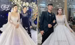 Khánh Linh diện váy cưới làm từ 30K viên đá Swarovski do chính Bùi Tiến Dũng lên ý tưởng