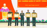 Trao Huy chương Quân kỳ Quyết thắng tặng 5 quân nhân Biên phòng