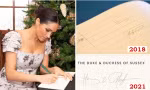 Meghan Markle “ra mắt” chữ ký khác với hồi ở Hoàng gia Anh, chữ ký mới nói lên điều gì?