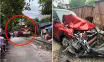 Vụ ô tô đỗ sát đường ray bị tàu hỏa va phải xuất hiện trên báo nước ngoài