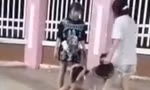 Nữ sinh bị đánh hội đồng trước cổng trường
