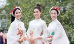 Tạm gác tin đồn nhận lời cầu hôn của thiếu gia, Hoa hậu Đỗ Mỹ Linh đọ sắc với Đỗ Thị Hà, Ngọc Hân