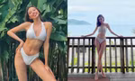 Nếu Ngọc Trinh là 'nữ hoàng nội y' thì Hoa hậu Thùy Tiên chuẩn 'nữ hoàng bikini' của V-biz