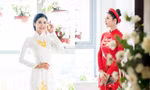 Áo dài cưới tự tay thiết kế của 'Hoa hậu đảm toàn năng nhất Vbiz' độc lạ mức nào mà netizen xôn xao?