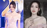 Tiểu Vy lại mặc đụng hàng với Đỗ Thị Hà, Hoa hậu nào nổi bật hơn nhờ kiểu tóc?