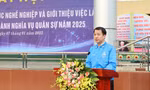 Bí thư Trung ương Đoàn Ngô Văn Cương phát biểu tại ngày hội.