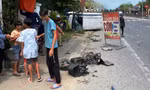 Ô tô 7 chỗ va chạm xe đạp điện rồi lật nhào, 2 học sinh bị thương