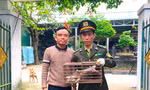 Con vật lạ nghi thú quý hiếm đi lạc vào vườn nhà dân