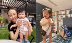 Lần đầu đeo túi hiệu của bé Suchin nhà Cường Đôla có gì đặc biệt mà ai cũng trầm trồ?