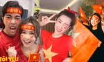 Dàn Hoa hậu, Á hậu nô nức cổ vũ, vỡ òa khi đội tuyển Việt Nam thắng 2-1 trước ĐT Malaysia