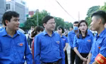 Đồng hành với lực lượng tình nguyện viên hỗ trợ thí sinh thi tốt nghiệp THPT