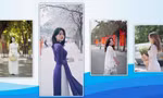 Chiêm ngưỡng vẻ xinh đẹp trong tà áo dài của nữ sinh Ngân hàng