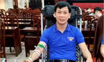 Anh Vũ Văn Thái, Bí thư Ðoàn xã Ngô Quyền (huyện Thanh Miện, Hải Dương) đã 16 lần tình nguyện hiến máu. Ảnh: NVCC