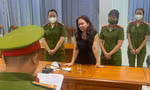 Bà Nguyễn Phương Hằng tại Cơ quan điều tra. Ảnh: C.A