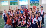 Học sinh Trường THCS Chu Văn An, Thanh Trì, Hà Nội. Ảnh: THCS Chu Văn An