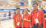 Xạ thủ Trịnh Thu Vinh đứng thứ tư ở chung kết 10m súng ngắn hơi nữ. Ảnh: Đoàn TTVN